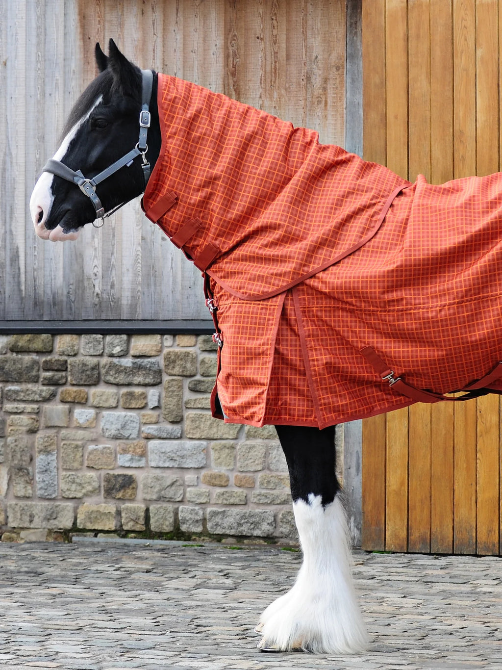Epic Classic No Fill Turnout Hood - Broad Fit - Orange Check